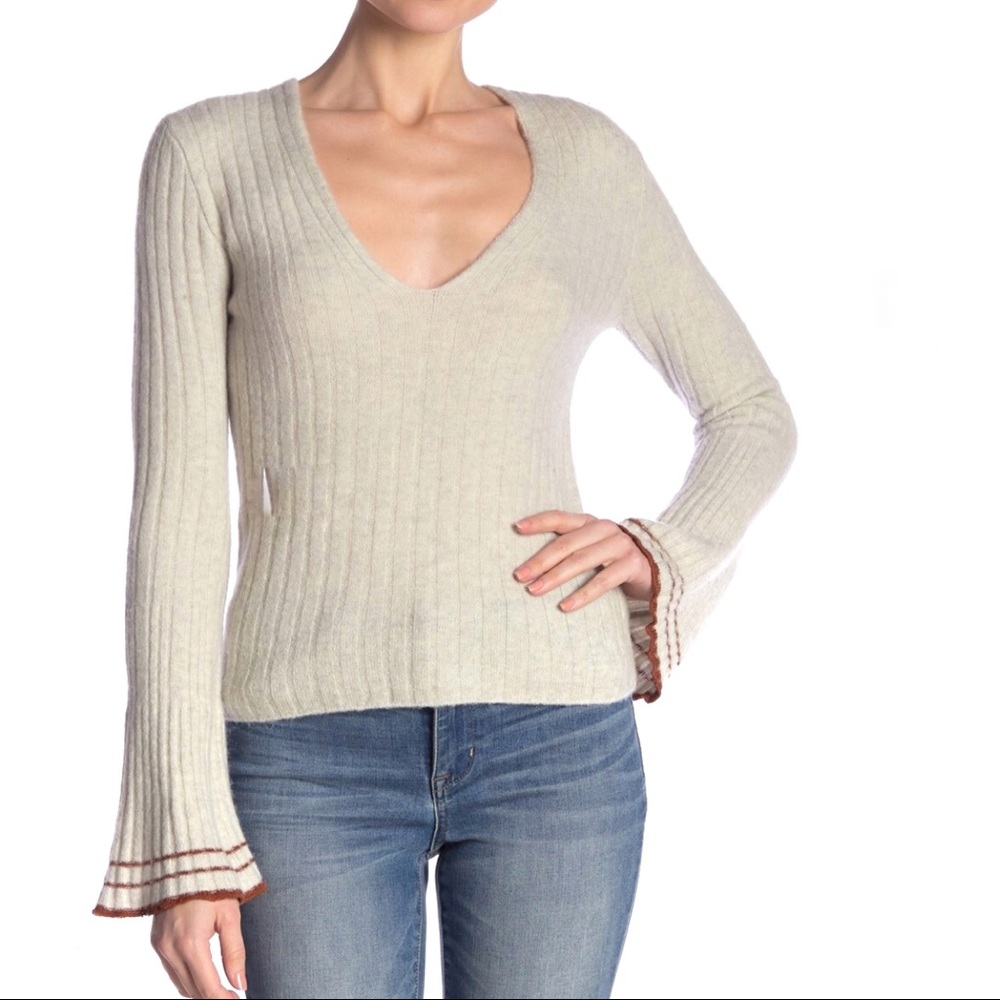 Free People May Morning Wool Blend Sweater
